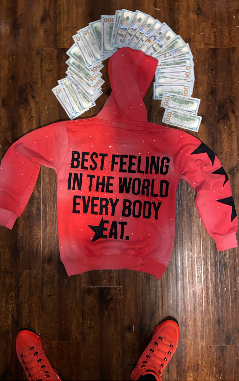 RED & Black Enrich hoodie