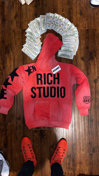 RED & Black Enrich hoodie